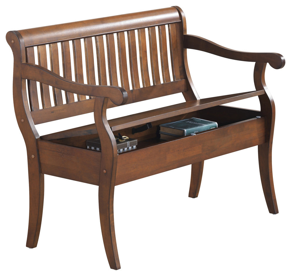 Veranda Storage Bench, Elm