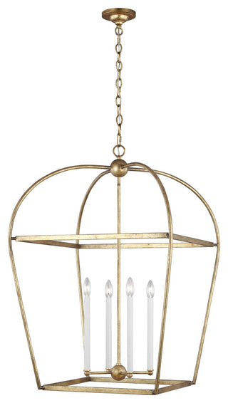 Stonington Large Lantern, Antique Gild