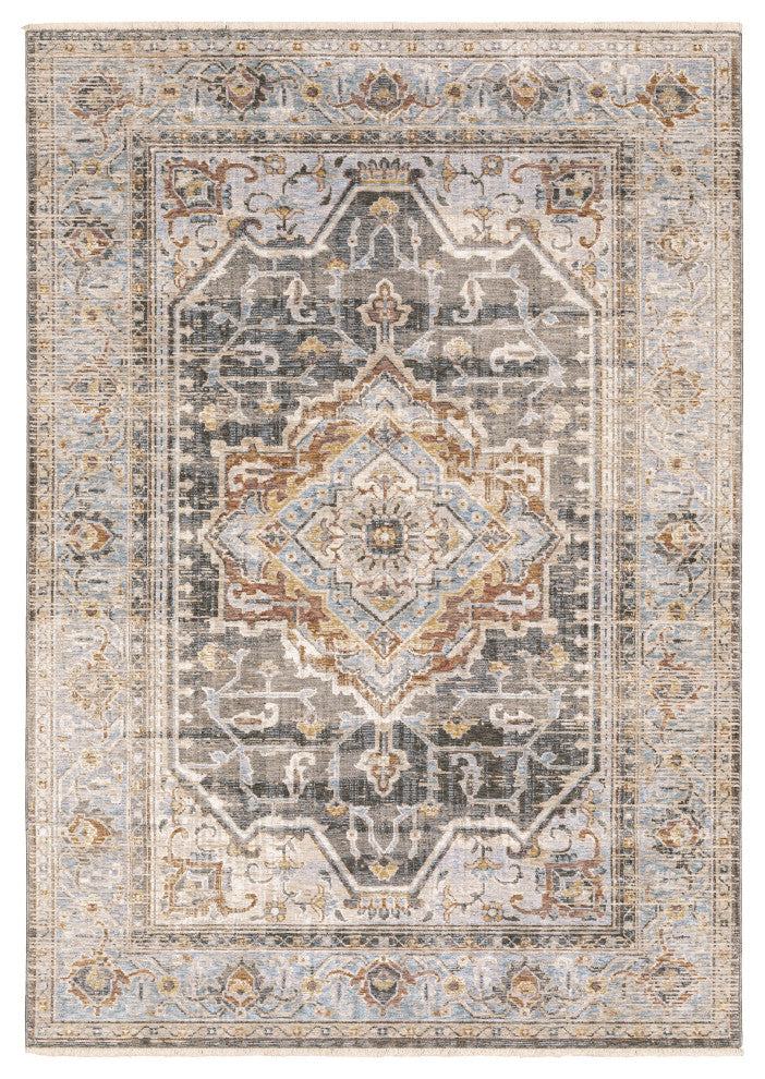 Oriental Weavers Maharaja Indoor Rug Grey/ Blue 3'3" X 5'