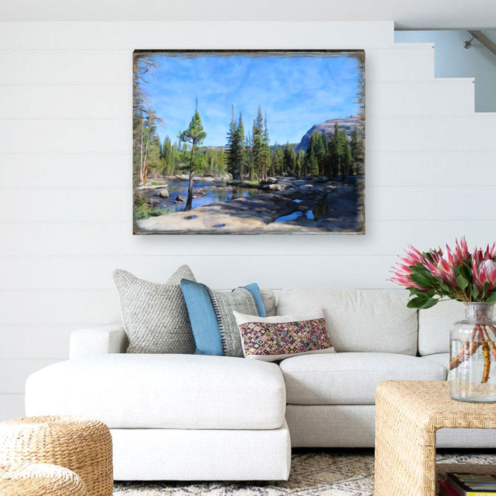 In the Mountains Art Wooden Wall Art, X-Large 36x24