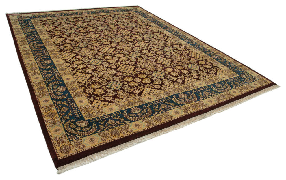 Rug N Carpet - Hand-Knotted Oriental 9' 2" x 12' 0" Decorative Oushak Area Rug
