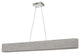 30W Horizontal Polished Chrome Pendant w/ Grey/Clear Shade, AUB-R5030HP-PC-2423