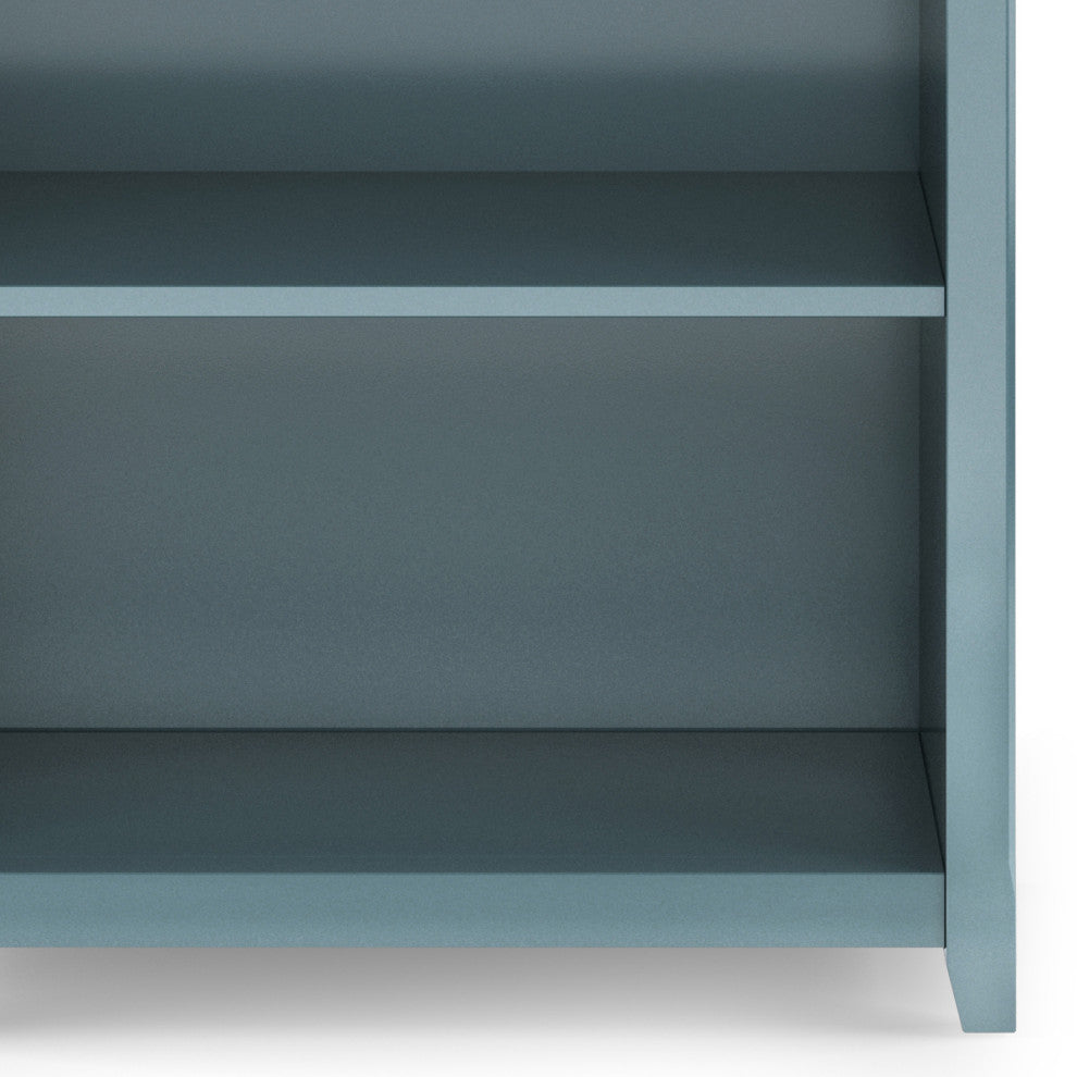 Amherst SOLID WOOD 5 Shelf Bookcase, French Blue