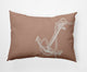 14x20" Anchored Nautical Decorative Indoor Pillow, Mauve