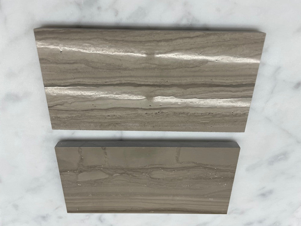 3x6 Subway Tile Athens Grey Marble Haisa Dark Bathroom Shower Polished,100sq.ft.
