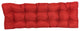 55"X19" Tufted Solid Outdoor Spun Polyester Loveseat Cushion, Paprika
