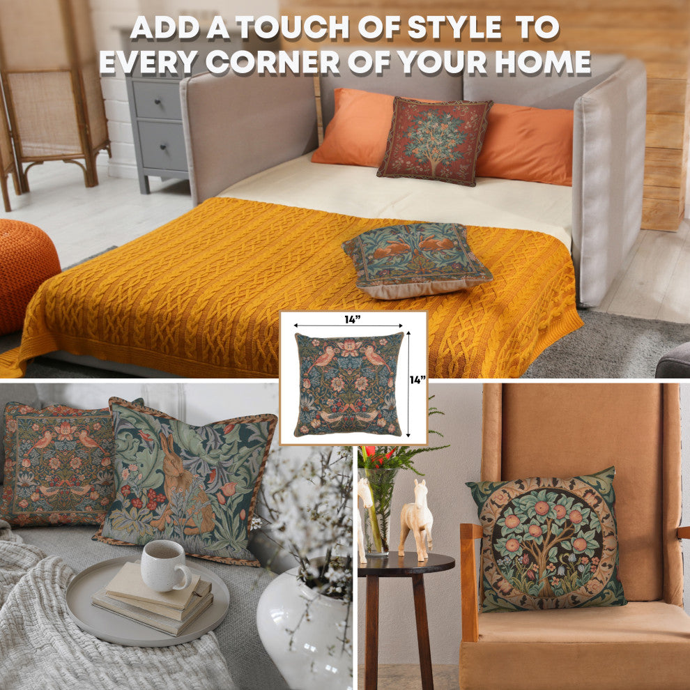 Cushion Birds Face to Face European Cushion Cover