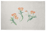 What a Pansy Rug, Orange, 4'x6'
