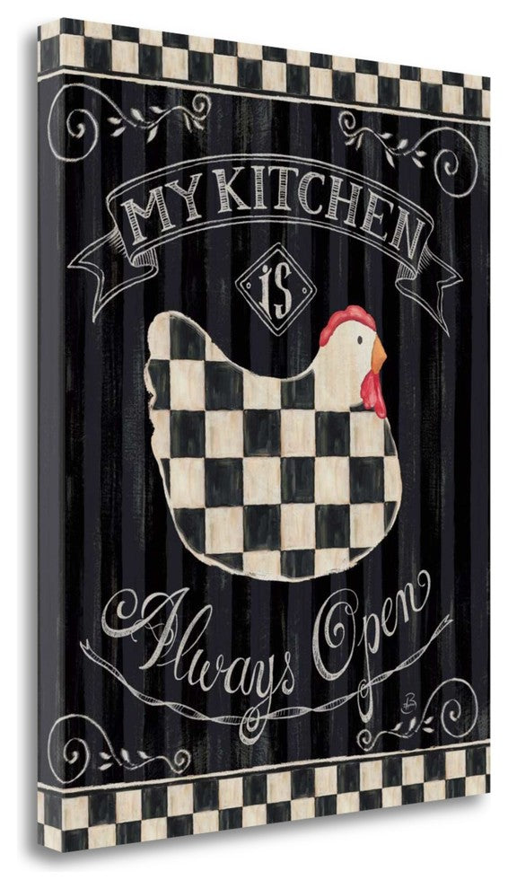 "Casual Country I" By Daphne Brissonnet, Giclee Print on Gallery Wrap Canvas