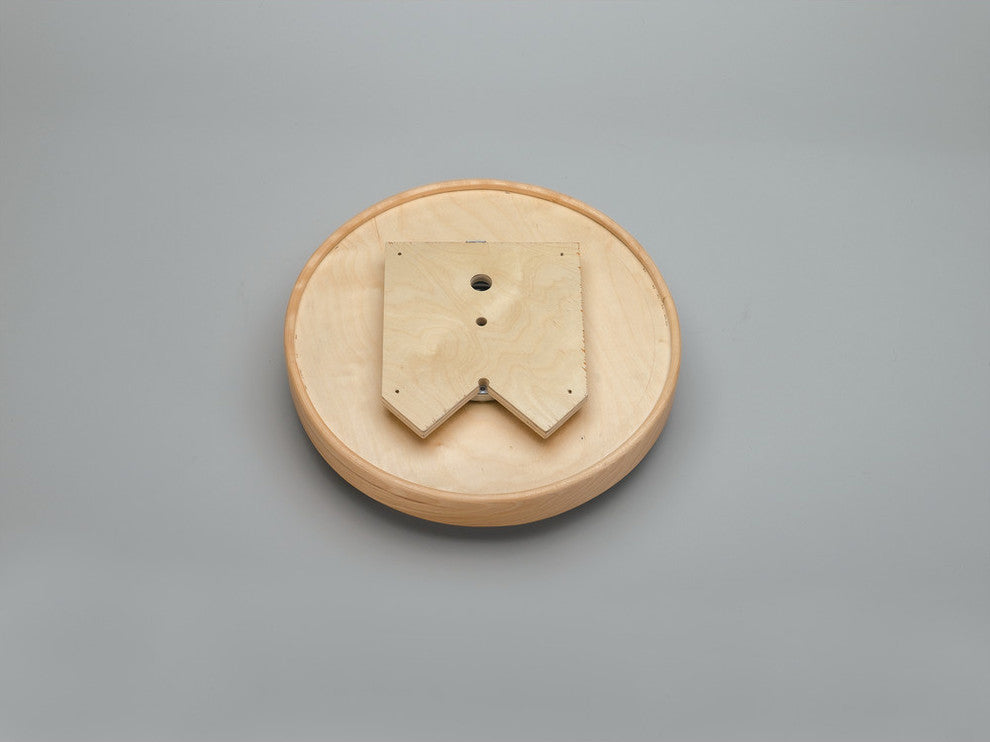 Natural Wood Full Circle Lazy Susan for Corner Base Cabinets With Swivel, 24"
