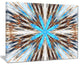 "Flowers With Radiating Rays" Abstract Digital Art Canvas Print