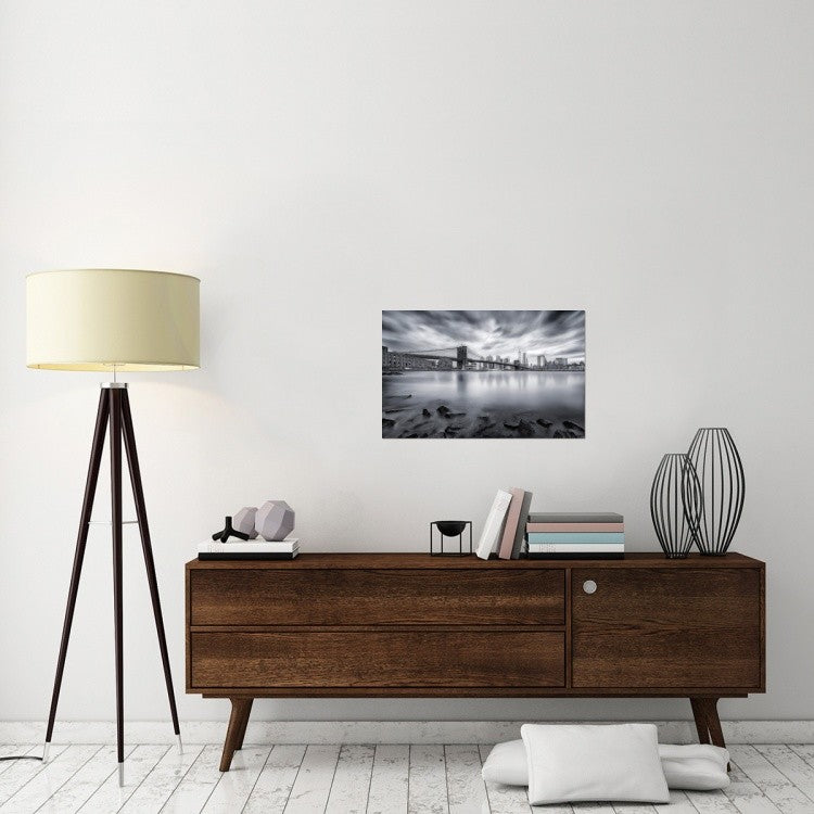 "Brooklyn Bridge" Stretched Canvas Giclee by Javier De La, 30"x19"
