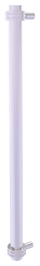 18" Refrigerator Pull With Dotted Accents, Satin Chrome