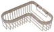 Corner Toiletry Shower Basket, Antique Pewter