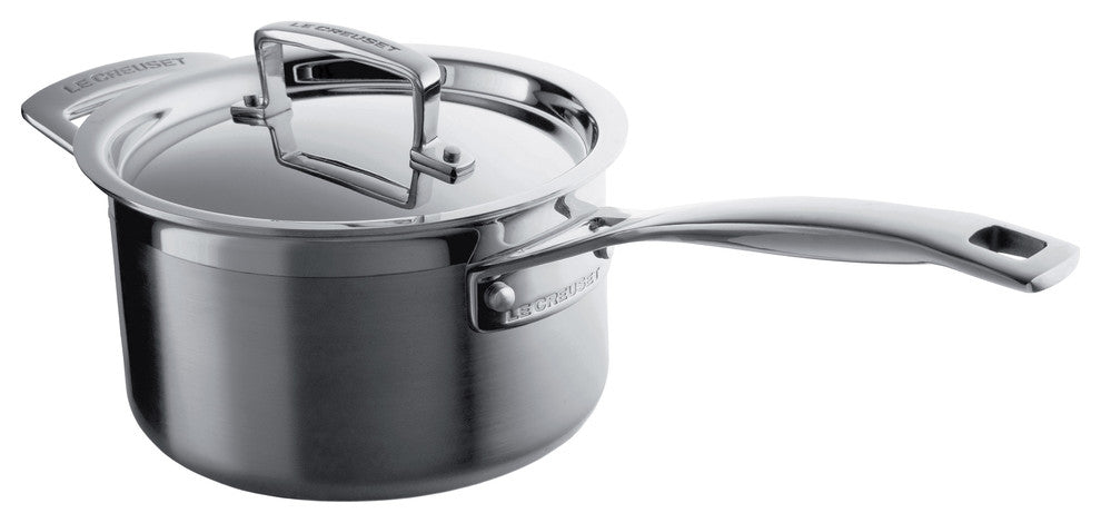 Le Creuset 3-Ply Stainless Steel Saucepan, 20 cm