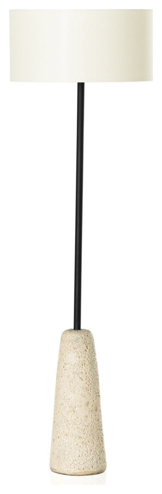 Wren Floor Lamp-Reactive White Glaze
