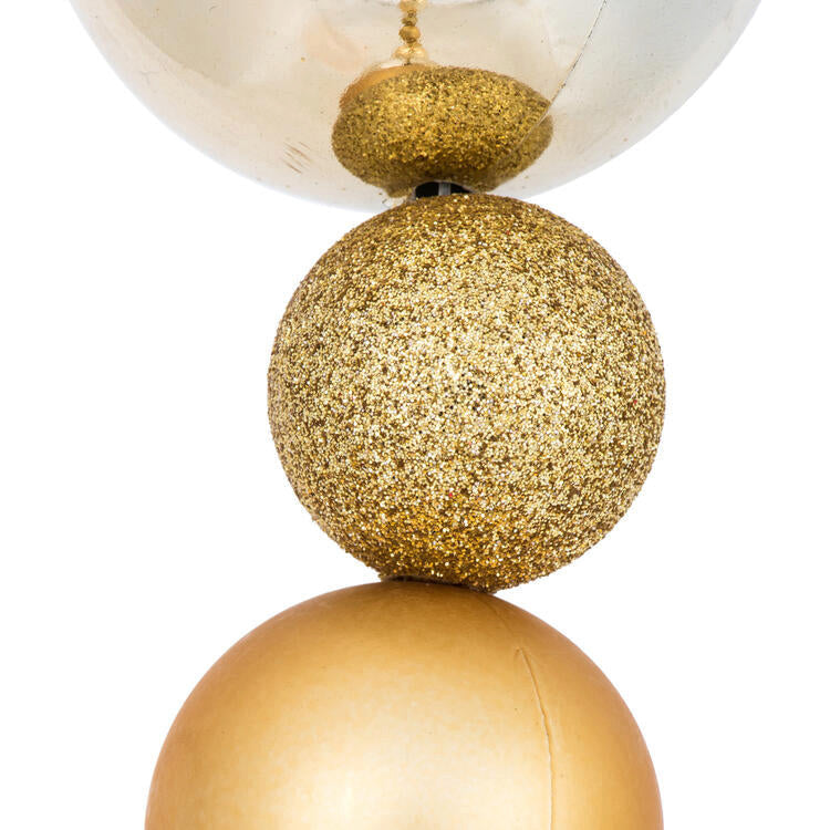 Vickerman N181708 9' Gold Assorted Ball Christmas Garland Ornament