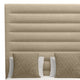 Nativa Interiors Moyra Horizontal Channel Bed, Flax, King, High 87"