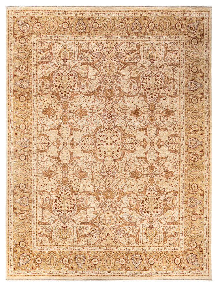 Tamu One-of-a-Kind Hand-Knotted Area Rug Ivory, 9'2"x12'0"