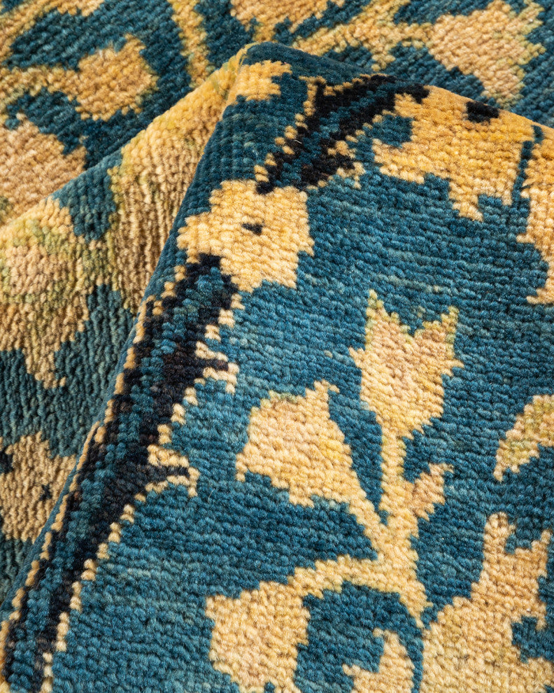 Taikkyi One-of-a-Kind Hand-Knotted Area Rug Light Blue, 5'0"x7'10"