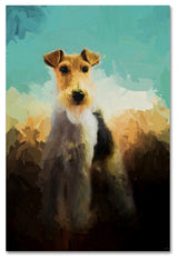 Jai Johnson 'Fox Terrier On Alert' Canvas Art, 19 x 12