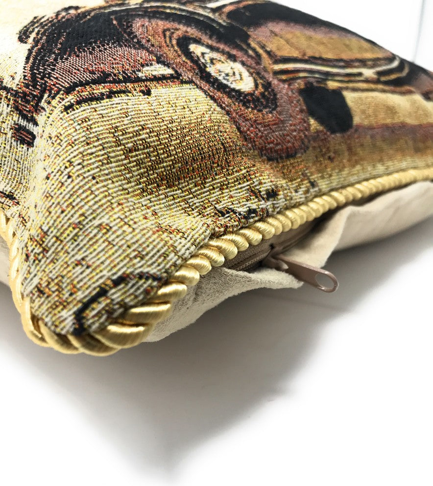 A Drive Into Town Throw Pillow Cushion Cover, Brown, 2-Piece