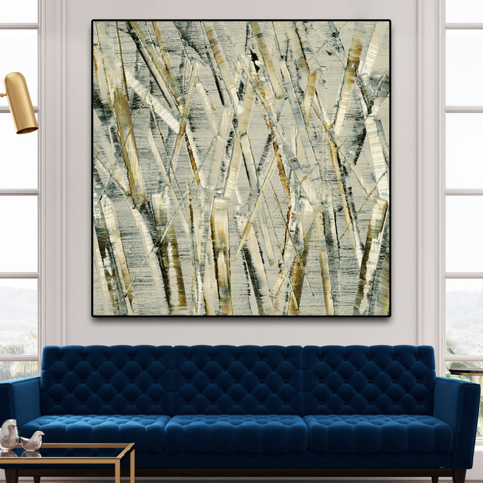"Birches V" Oversized Framed Canvas, 45" x 45"