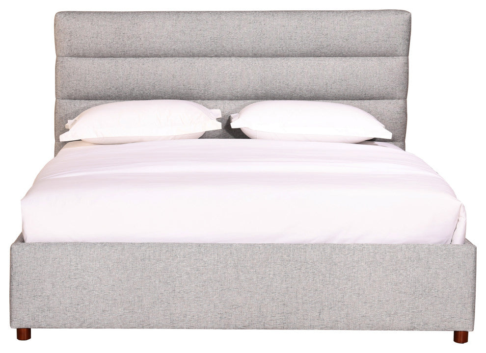 First of A Kind Takio King Bed Light Gray