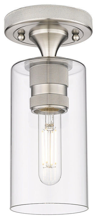 Innovations Crown Point 1 4.5" Flush Mount Satin Nickel