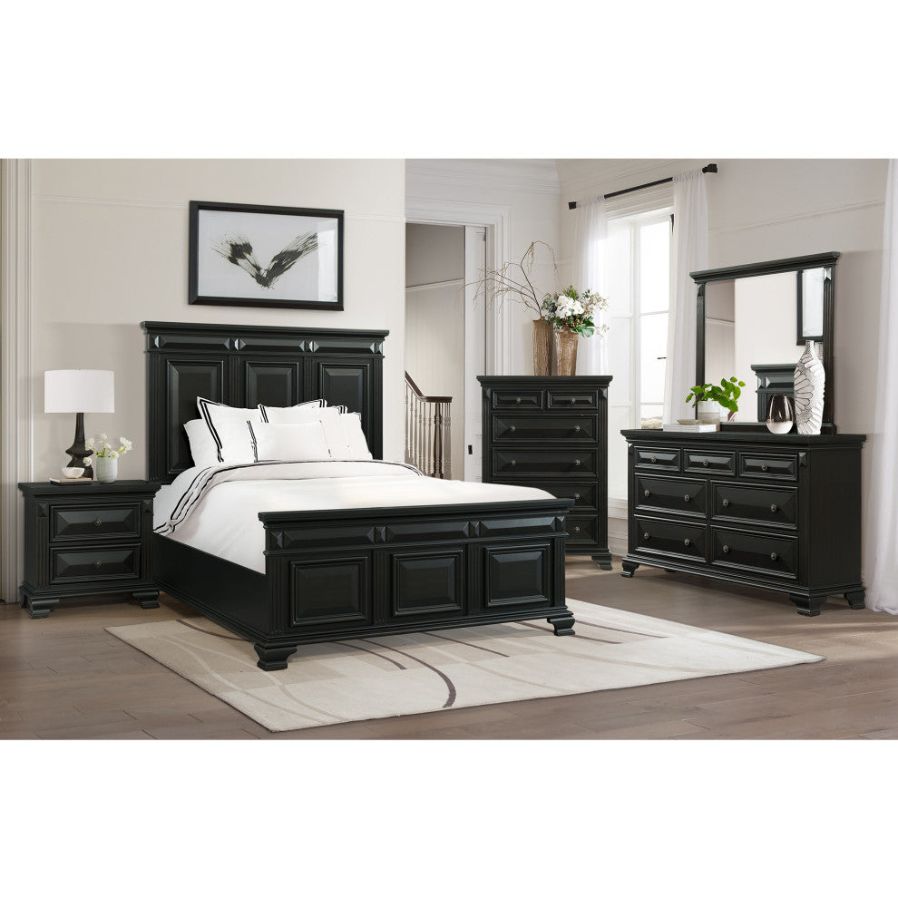 Picket House Furnishings Trent 6-Drawer Chest in Antique Black