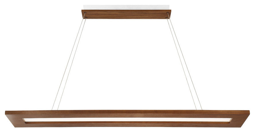 Tablet LED Linear Pendant 3000K, Dark Walnut