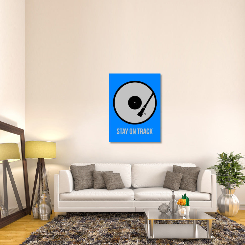 "Stay On Track Vinyl Poster 2" Fine Art Print