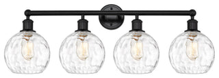 Athens Water Glass 4 35" Bath Vanity-Light Matte Black