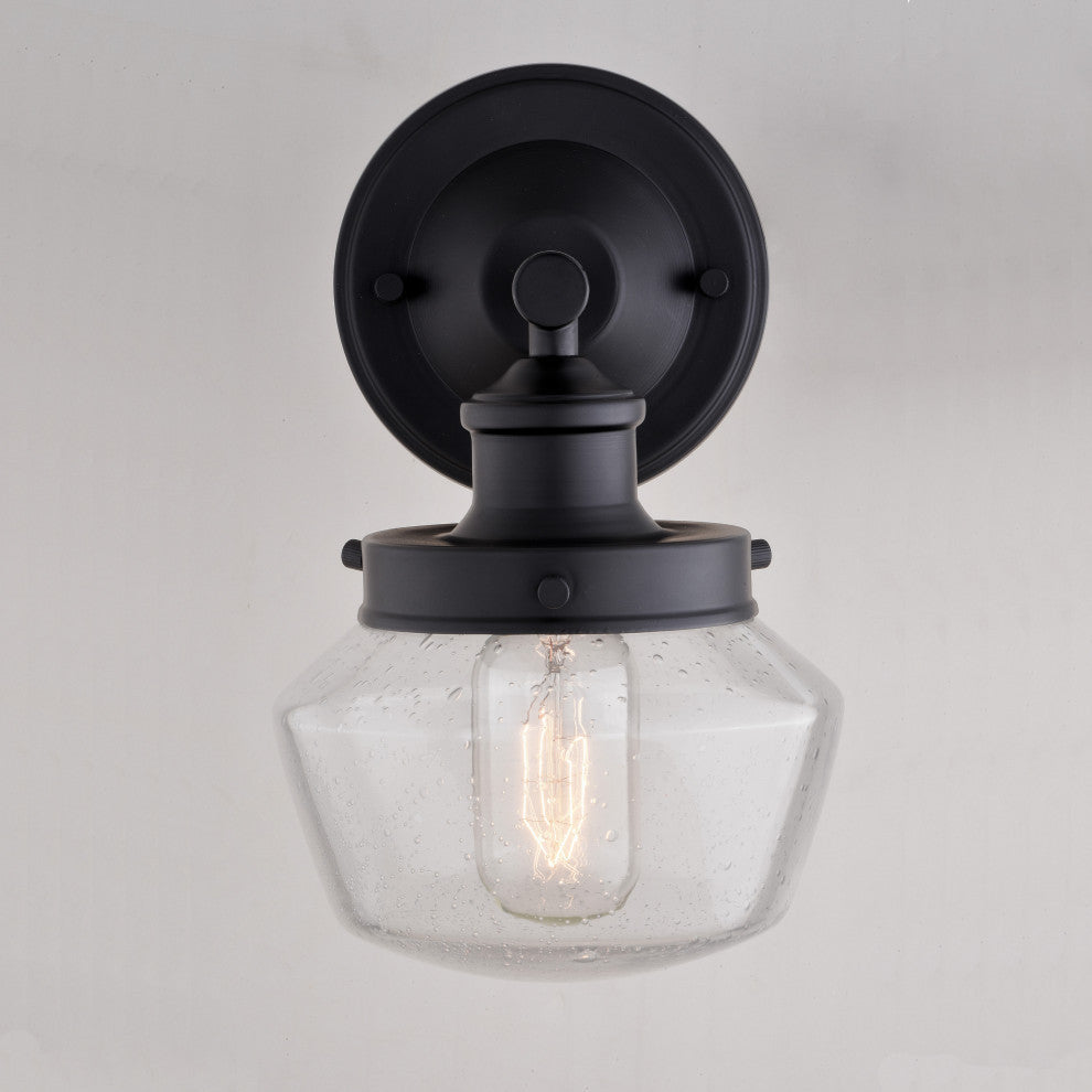 Collins 6"W Outdoor Wall Light Matte Black