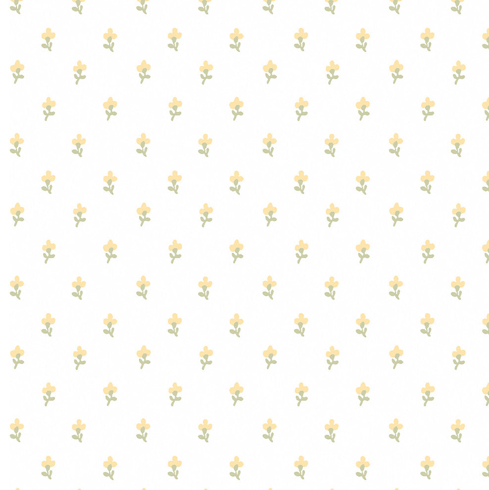 Laura Ashley Wood Violet Ochre Yellow Removable Wallpaper