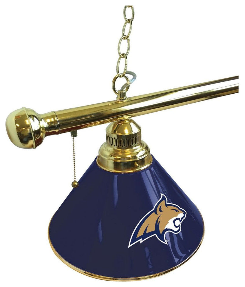 Holland Montana State University 3-Shade Billiard Light - Brass