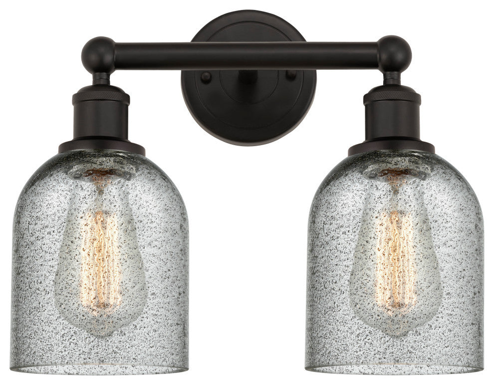 Innovations 616-2W-OB-G257 Caledonia 2 Light Bath Vanity Light Oil Rubbed Bronze