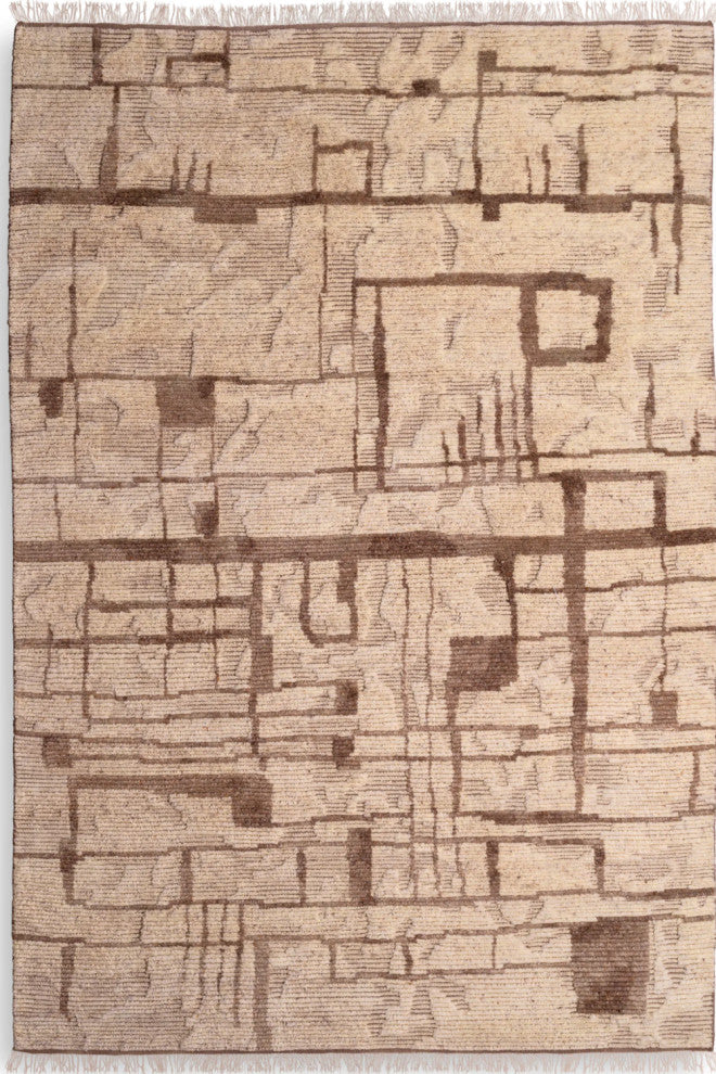 Hand-Knotted Brown Wool Carpet, Eichholtz Limitless, 10' X 13'