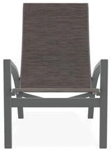 Kendall Sling Stackable Outdoor Lounge Chair, James/Graphite