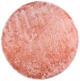 Weave & Wander Armada Plush Shag Rug, Blush, 8'x8' Round