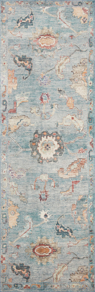 Loloi II Margot Denim / Multi 18" x 18" Sample Rug