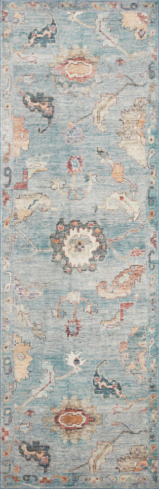 Loloi II Margot Denim / Multi 18" x 18" Sample Rug