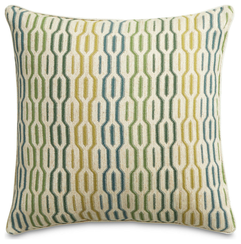 Eden Ashbury 19" Square Pillow, Set of 2, Seagrass Green