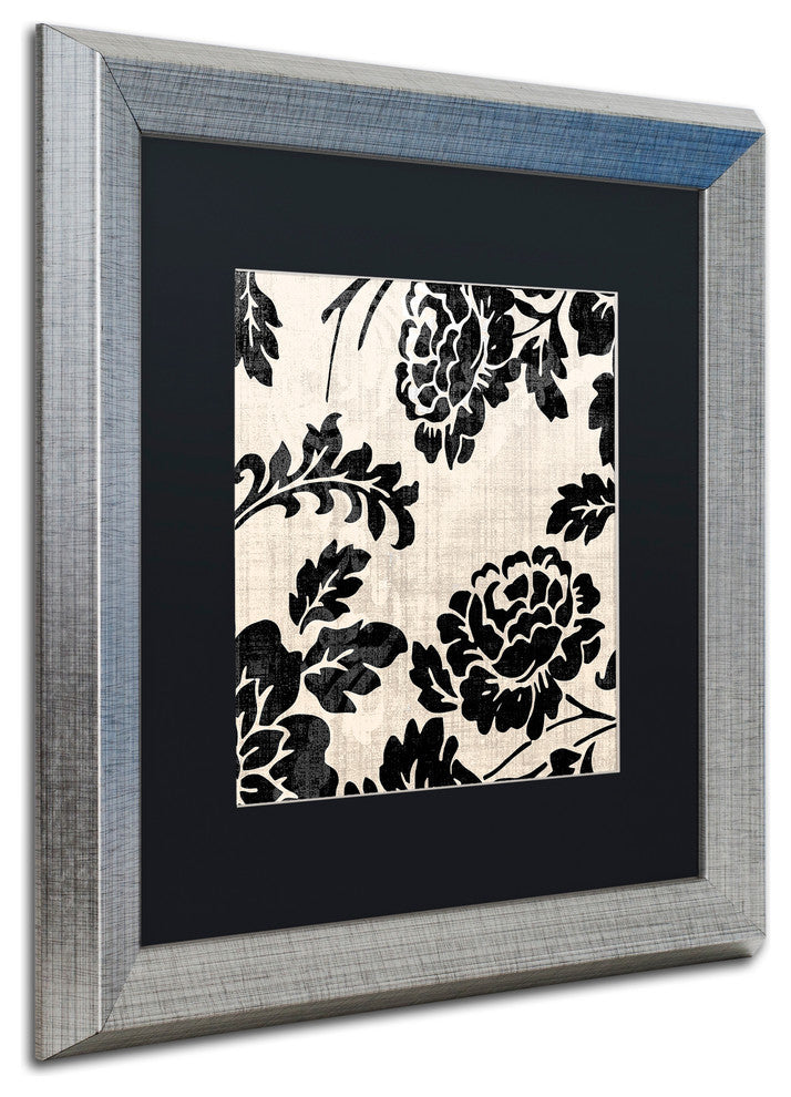 Color Bakery 'Stylesque III' Art, Silver Frame, Black Matte, 16"x16"