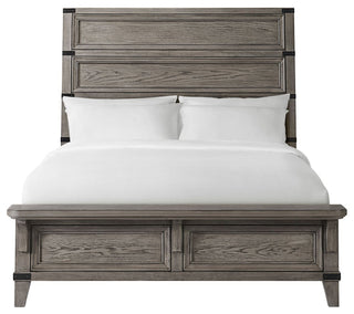 Forge Standard Bed With Bench Footboard, Queen