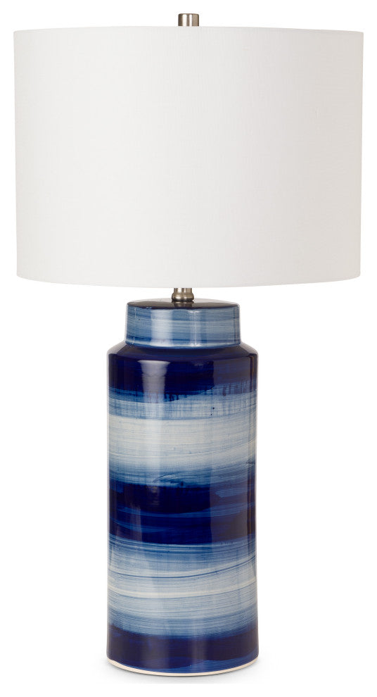 Felicity 30" Navy Ceramic Table Lamp, Set of 2