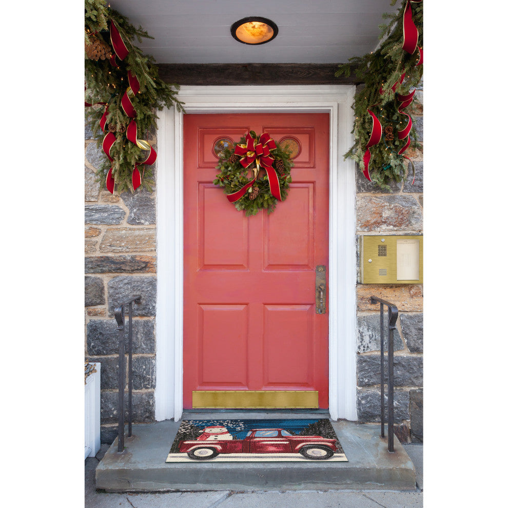 Esencia Truck Load Of Cheer Indoor/Outdoor Mat Midnight 2'5"x3'11"
