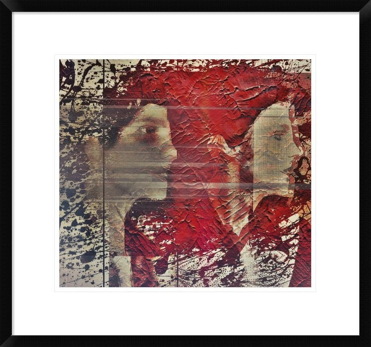 "Shadows (splitting)" Framed Digital Print by Dalibor Davidovic, 24x22"