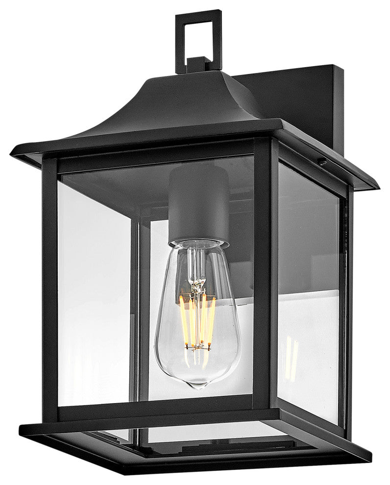 Lark 81590 Nolan 12" Tall Outdoor Wall Sconce - Black