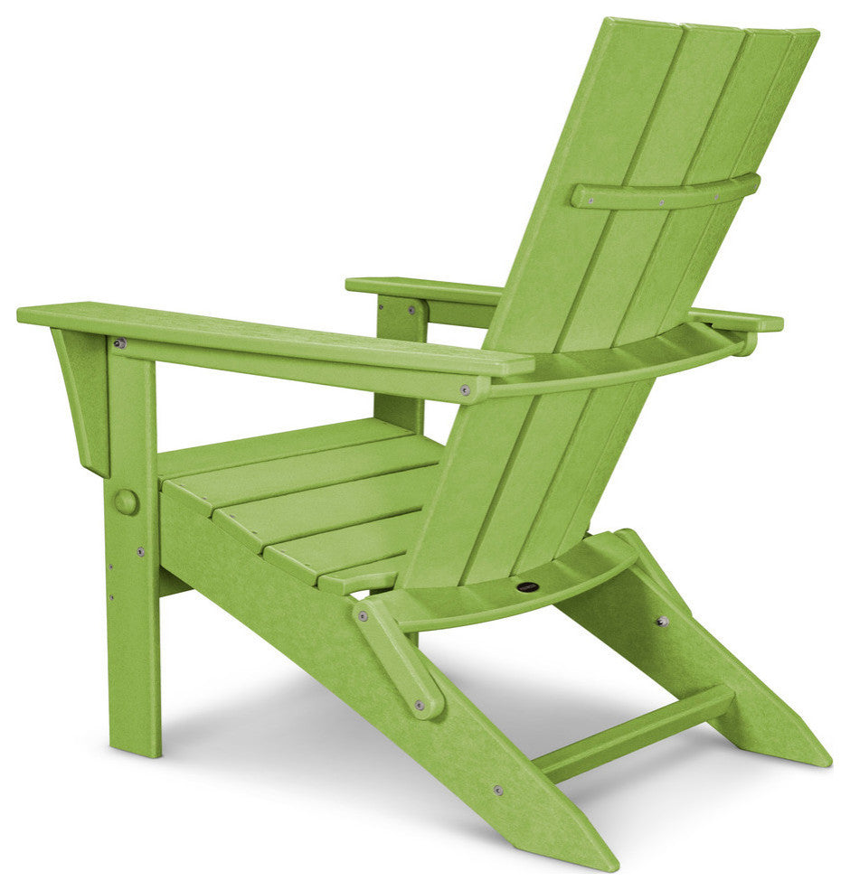 Polywood Quattro Folding Adirondack, Lime